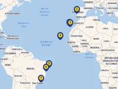 Mapa plavby