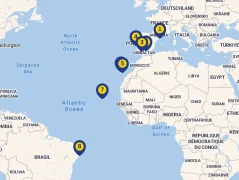 Mapa plavby