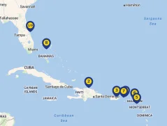 Mapa plavby