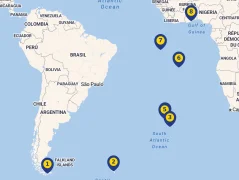 Mapa plavby