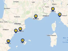 Mapa plavby
