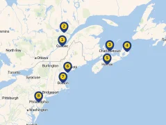 Mapa plavby